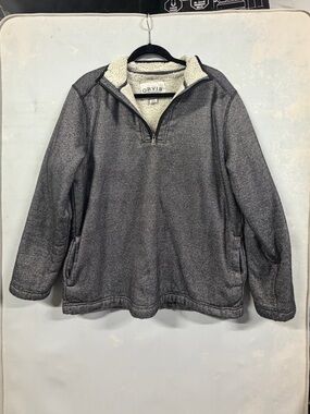 Orvis Quarter Zip Fleece Lined Jacket